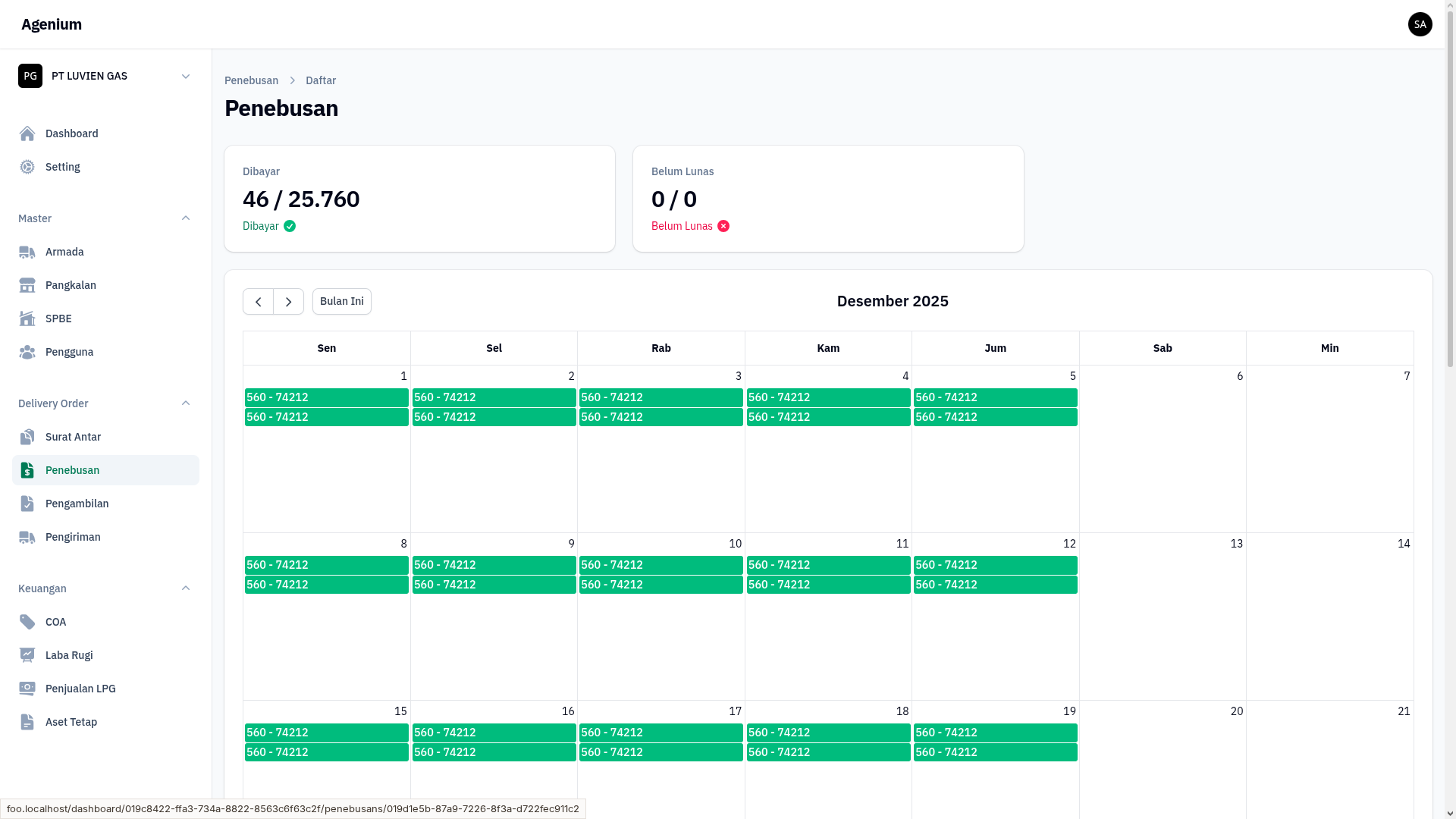 Agenium Dashboard